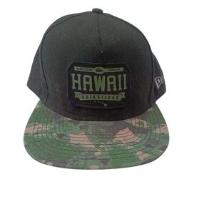 Quiksilver Hawaii Black and Green Cap